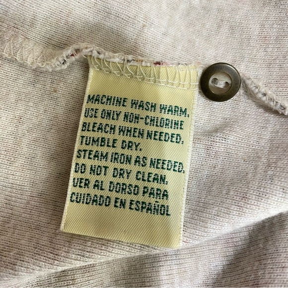 St.John’s Bay Floral Earth-tone Women’s Short Sleeve Hensley Top - Picture 6 of 6